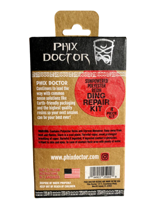 Phix Doctor Sun Powered Polyester Resin Repair Kit - Small (2.5oz)