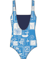 Saltrock Island Tiles Reversible One Piece Swimsuit