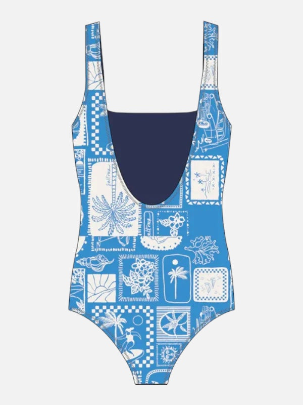 Saltrock Island Tiles Reversible One Piece Swimsuit