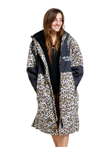 White Water Hard Shell Changing Robe - Leopard Print