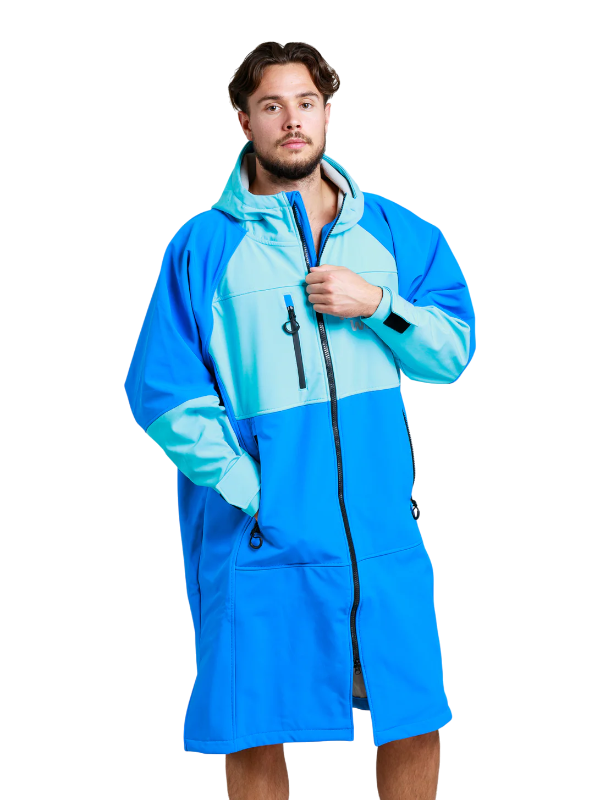 White Water Soft Shell Changing Robe - Cobalt Blue