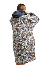 White Water Hard Shell Changing Robe - Leopard Print