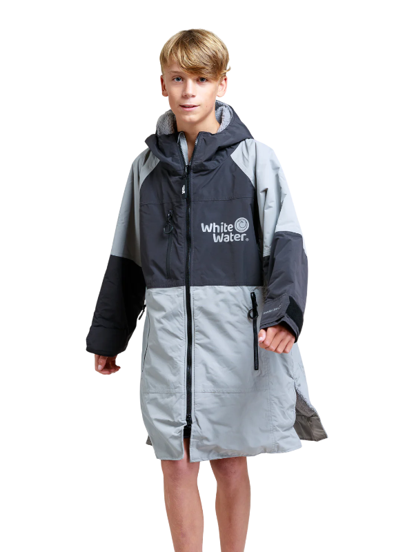 White Water Kids Hard Shell Changing Robe - Steel Grey