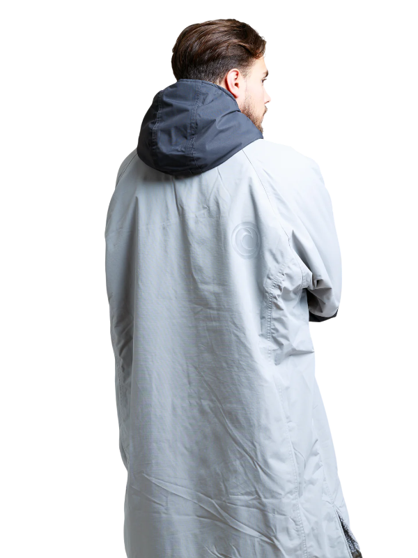 White Water Hard Shell Changing Robe - Steel Grey