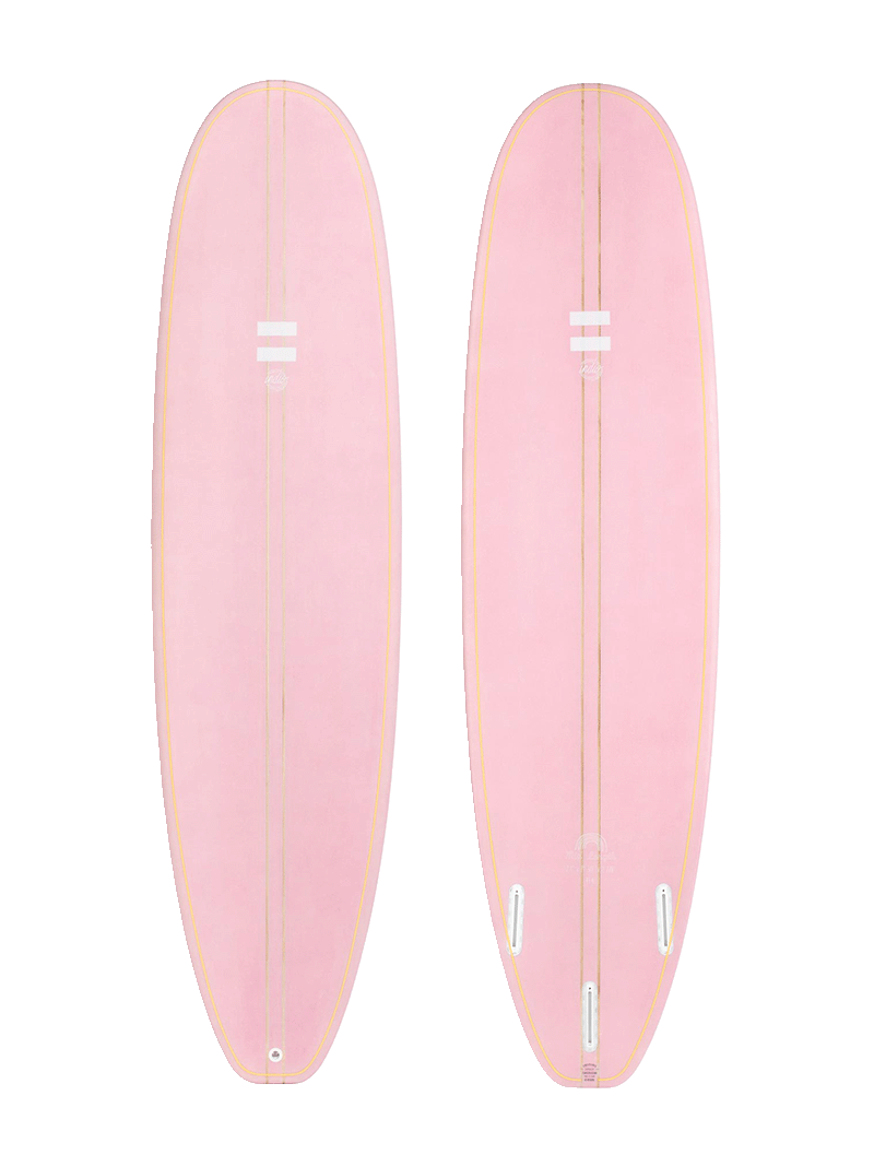 Indio Endurance Mid Length Surfboard - Pink