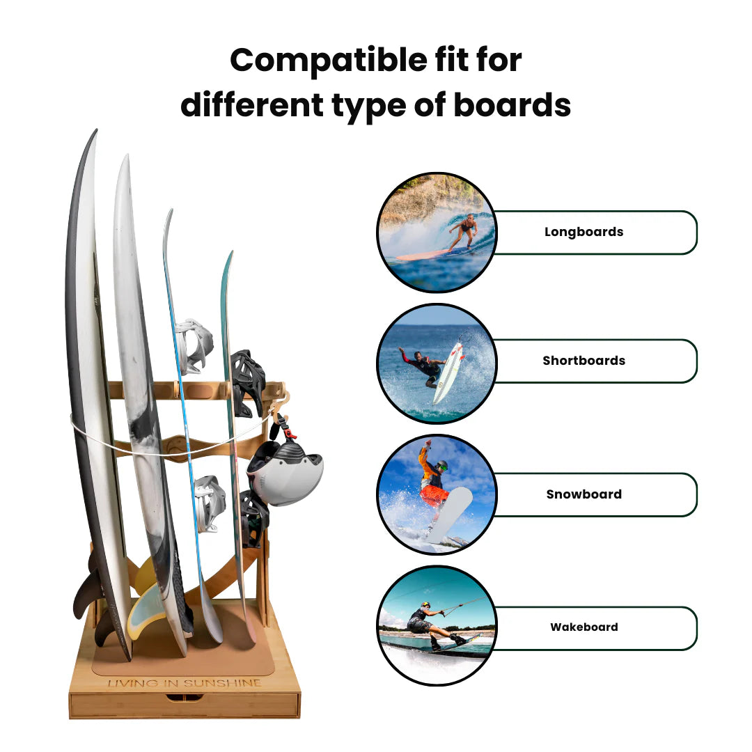 LISS Spirit Surfboard Rack- 3 boards