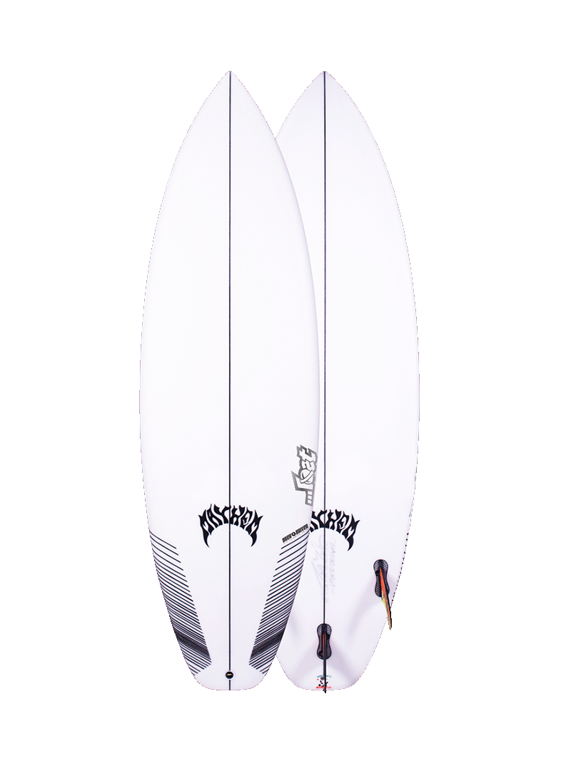 Lost Uber Driver 5ft 11 Surfboard 5 Fin Futures - White