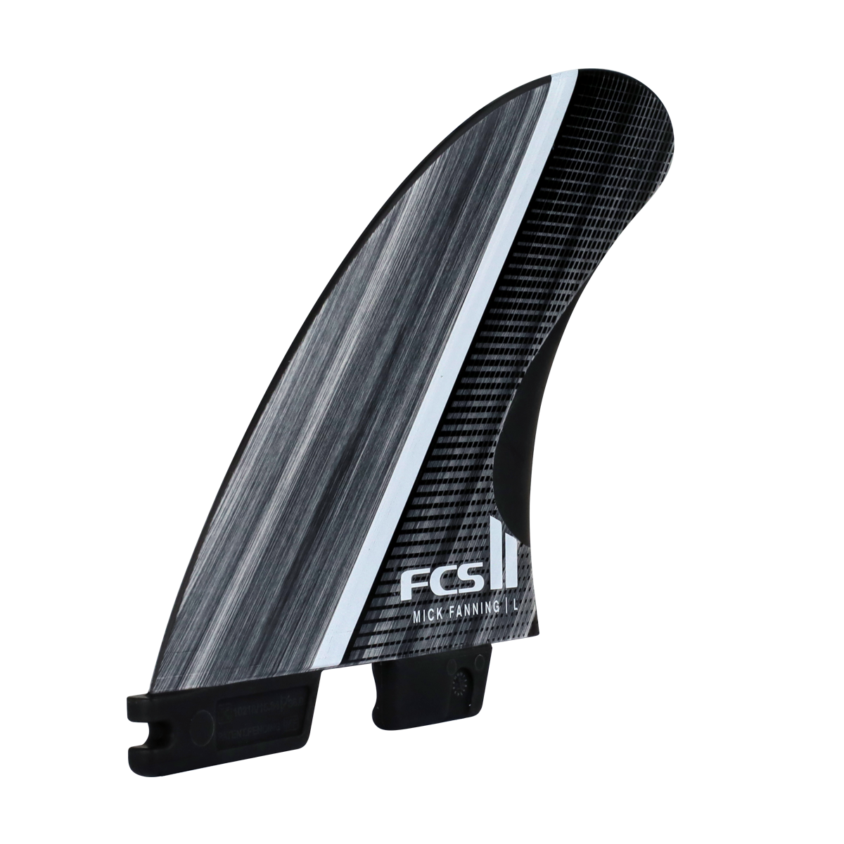 FCS 2 Mick Fanning Glass Fibre Fusion Thruster Fins - Smoke/White