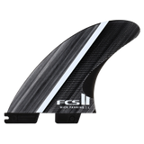 FCS 2 Mick Fanning Glass Fibre Fusion Thruster Fins - Smoke/White