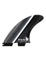 FCS 2 Mick Fanning Glass Fibre Fusion Thruster Fins - Smoke/White