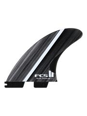 FCS 2 Mick Fanning Glass Fibre Fusion Thruster Fins - Smoke/White