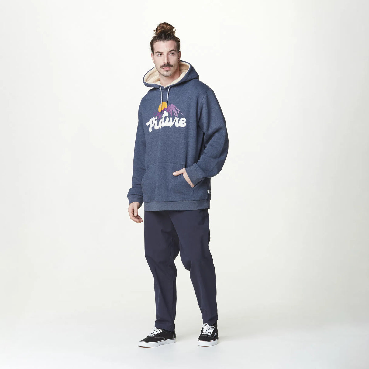 Picture Julka Plush Hoodie - Dark Blue Melange