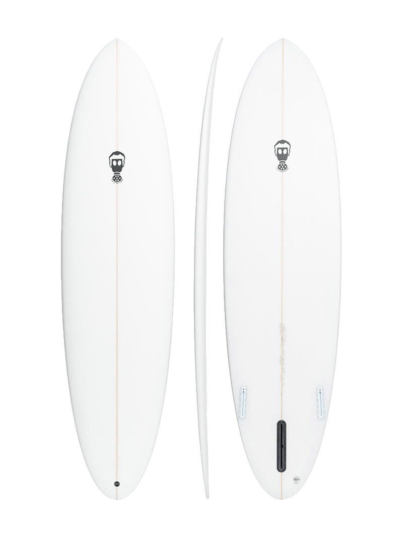 Mark Phipps One Bad Egg Surfboard FCS2 - Clear