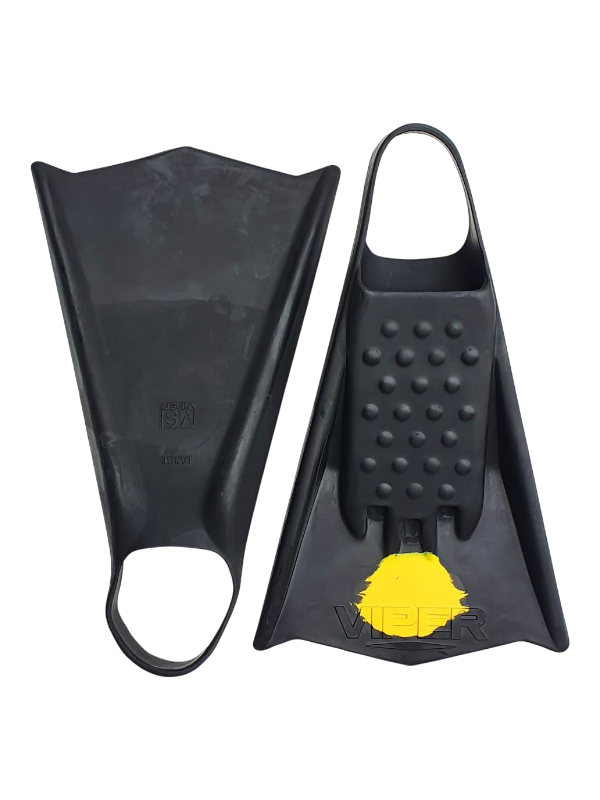Mike Stewart MS Viper Bodyboard Fins - Black/Yellow