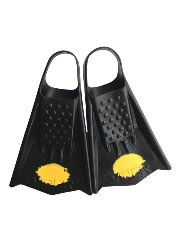 Mike Stewart MS Viper Bodyboard Fins - Black/Yellow