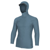 O'Neill Hyperfreak Skins L/S Hooded Rash Vest - Blue Fusion