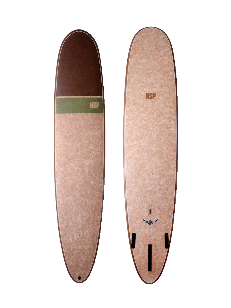 NSP CocoFlax Hooligan Surfboard Futures - Flax