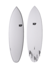 NSP Elements Tinder D8 Surfboard Futures - White