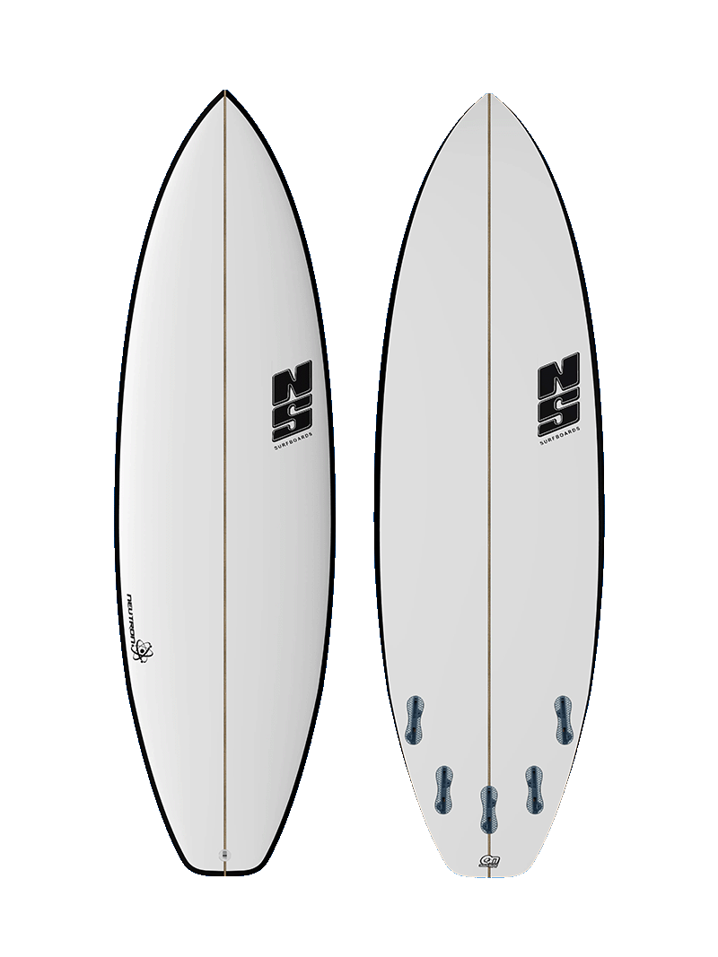 Nigel Semmens Neutron 6ft Surfboard Futures - Yellow Rails