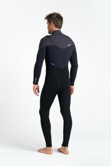 C-Skins NuWave Rewired 5/4 Chest-Zip Wetsuit - Black/Lime