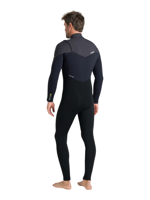 C-Skins NuWave Rewired 5/4 Chest-Zip Wetsuit - Black/Lime