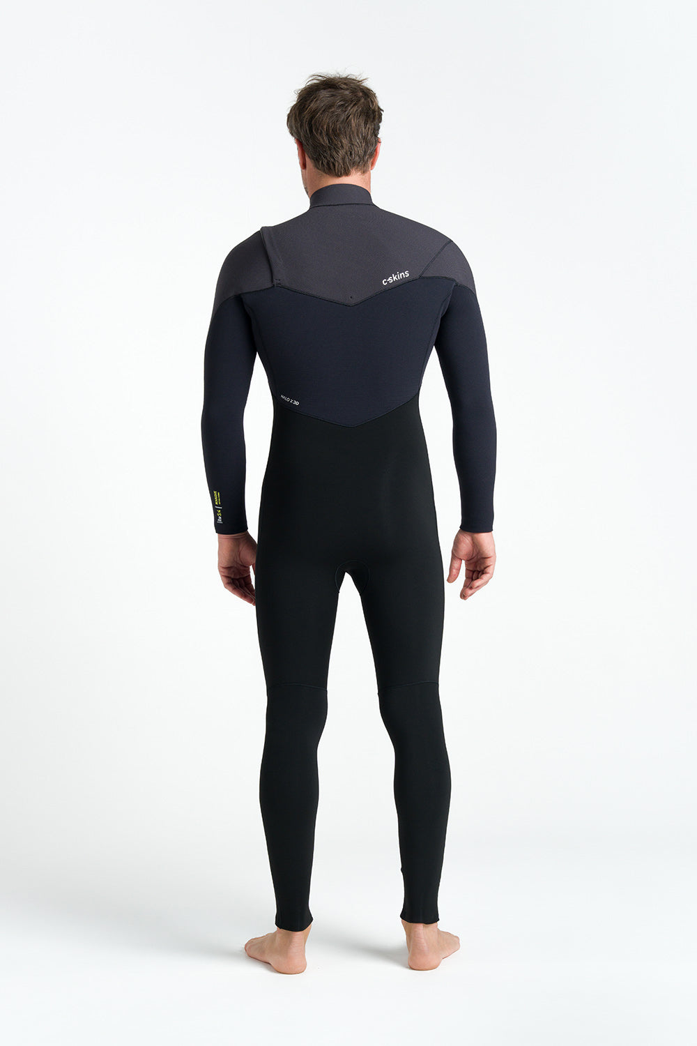C-Skins NuWave Rewired 5/4 Chest-Zip Wetsuit - Black/Lime