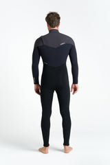 C-Skins NuWave Rewired 5/4 Chest-Zip Wetsuit - Black/Lime