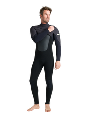 C-Skins NuWave Rewired 5/4 Chest-Zip Wetsuit - Black/Lime