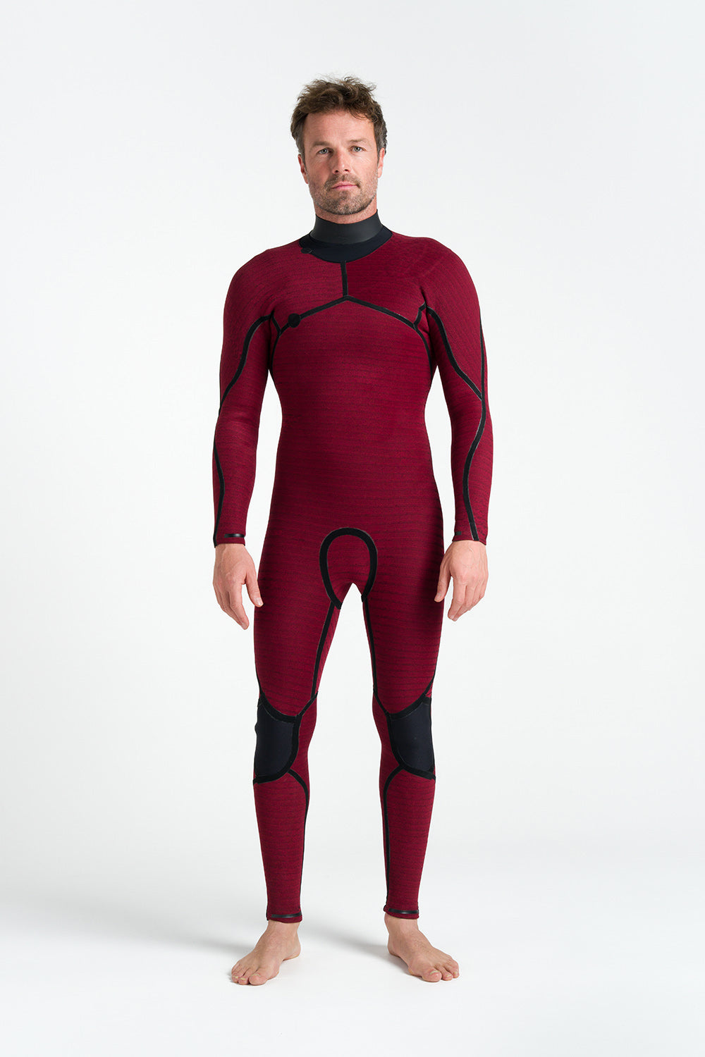 C-Skins NuWave Rewired 5/4 Chest-Zip Wetsuit - Black/Lime