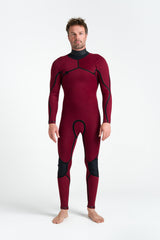 C-Skins NuWave Rewired 5/4 Chest-Zip Wetsuit - Black/Lime
