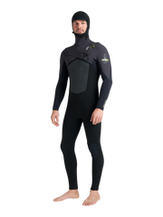 C-Skins NuWave Rewired 5/4 Hooded Wetsuit - Black/Lime