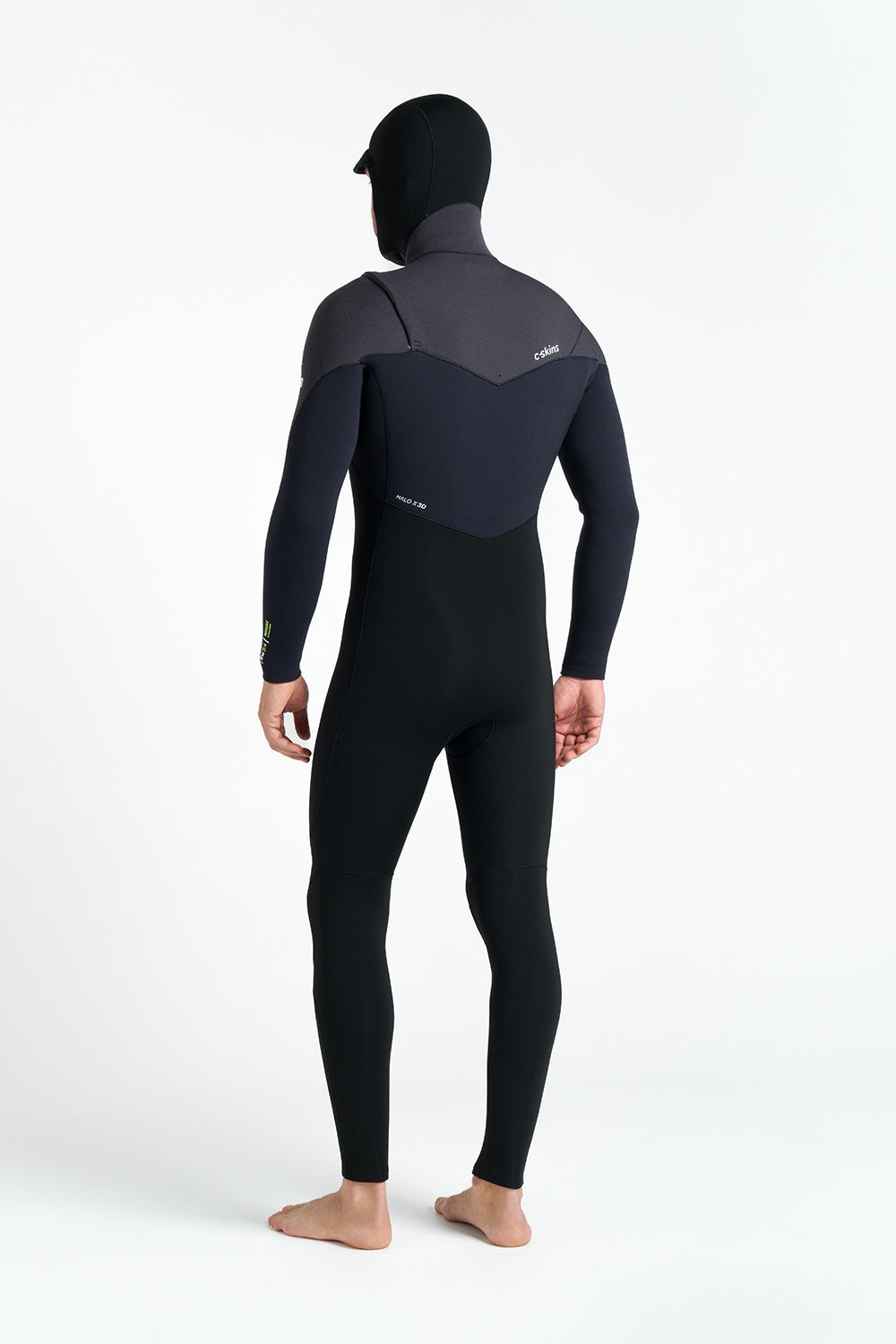 C-Skins NuWave Rewired 5/4 Hooded Wetsuit - Black/Lime