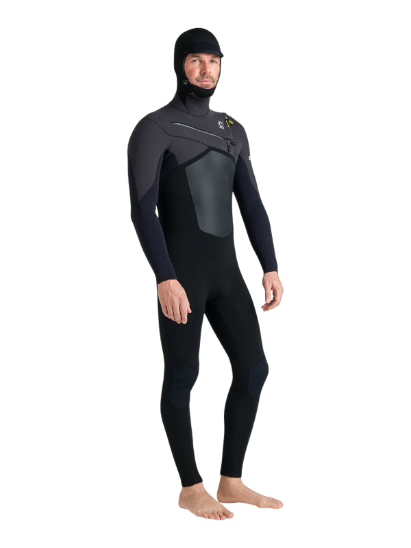C-Skins NuWave Rewired 5/4 Hooded Wetsuit - Black/Lime