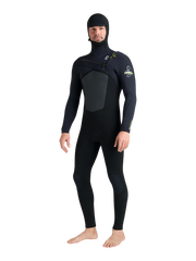 C-Skins NuWave Rewired 6/5 Hooded Wetsuit - Black/Lime
