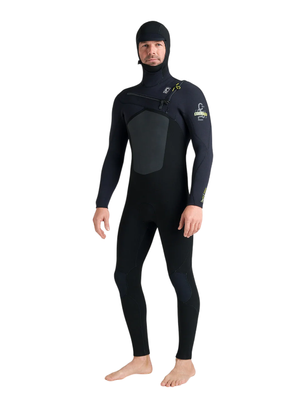 C-Skins NuWave Rewired 6/5 Hooded Wetsuit - Black/Lime