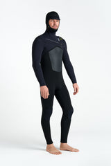 C-Skins NuWave Rewired 6/4 Hooded Wetsuit - Black/Lime