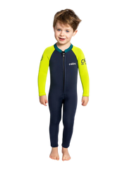C-Skins Toddler NuWave C-Kid Front Zip Wetsuit - BlueStone/Lime