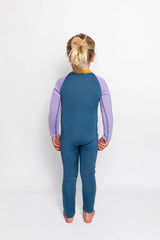 C-Skins Toddler NuWave C-Kid Front Zip Wetsuit - Steel Blue/Lilac