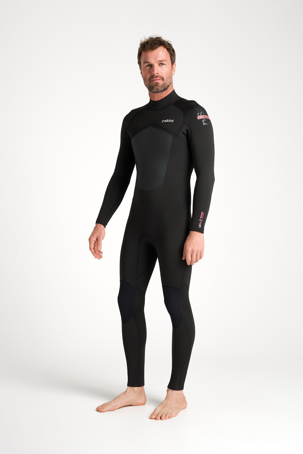 C-Skins NuWave Mens Legend 5/4/3 Wetsuit - Black/Neon Flare