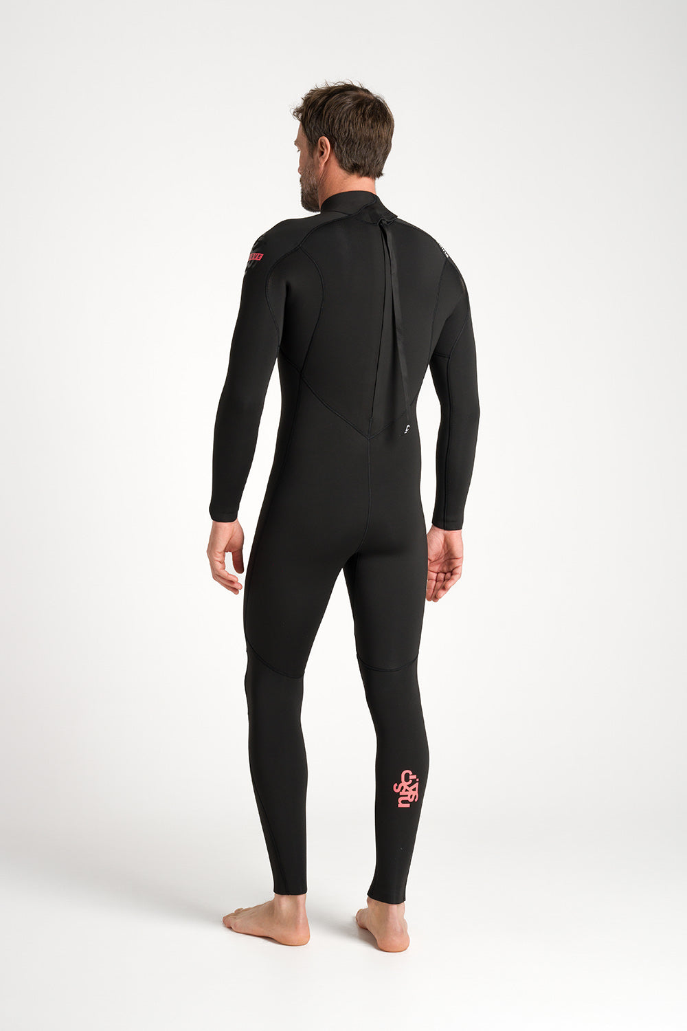 C-Skins NuWave Mens Legend 5/4/3 Wetsuit - Black/Neon Flare