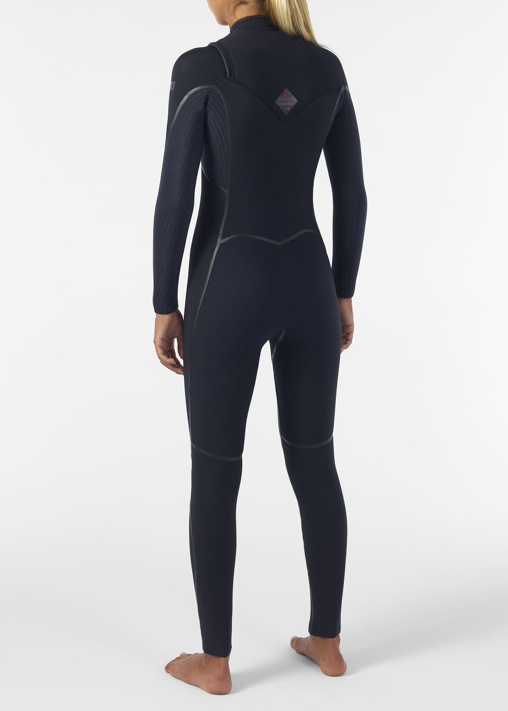 O'Neill Womens Hyperfreak Fire 5/4+ Chest Zip Winter Wetsuit - Black