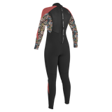 O'Neill Girls Epic 5/4 Wetsuit - Black/Twiggy/Tea Rose-Kids Wetsuits-troggs.com