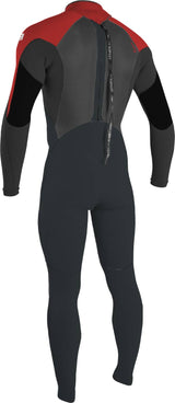 O'Neill Junior Epic 5/4 Wetsuit - Gun Metal/Black/Red-Kids Wetsuits-troggs.com