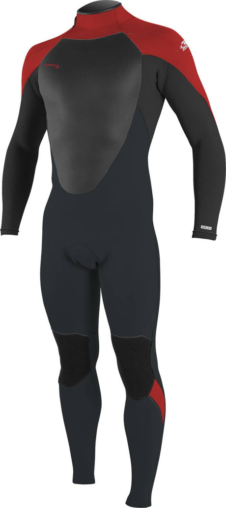 O'Neill Junior Epic 5/4 Wetsuit - Gun Metal/Black/Red-Kids Wetsuits-troggs.com