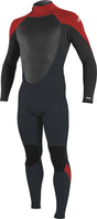 O'Neill Junior Epic 5/4 Wetsuit - Gun Metal/Black/Red-Kids Wetsuits-troggs.com