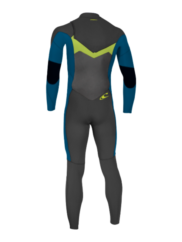 O'Neill Junior Ninja 5/4 Chest Zip Wetsuit - Black/UltraBlue