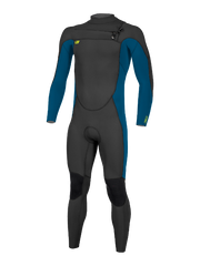 O'Neill Junior Ninja 5/4 Chest Zip Wetsuit - Black/UltraBlue