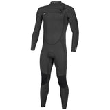 O'Neill Mens Ninja 5/4 Chest Zip Wetsuit - Black-Mens Wetsuits-troggs.com