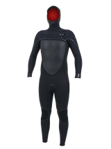 O'Neill Mens Psycho Tech 6/4 Hooded Wetsuit - Black