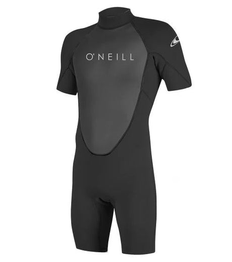 O'Neill Reactor 2 2mm Back Zip Shortie - Black/Black-Wetsuits-troggs.com